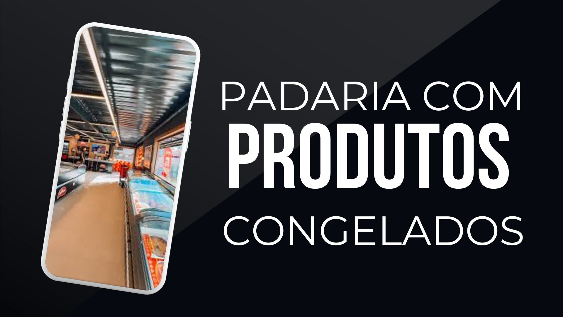 Padaria com produtos congelados